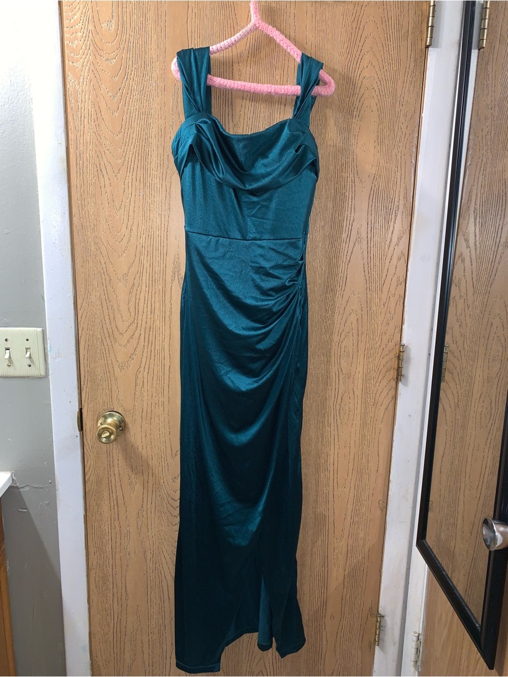Shapewear Off Shoulder Shine
Ruched Sculpting Maxi Dress- new from popilush
